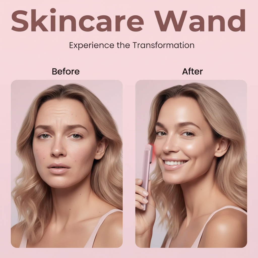 Red Light Therapy Facial Wand